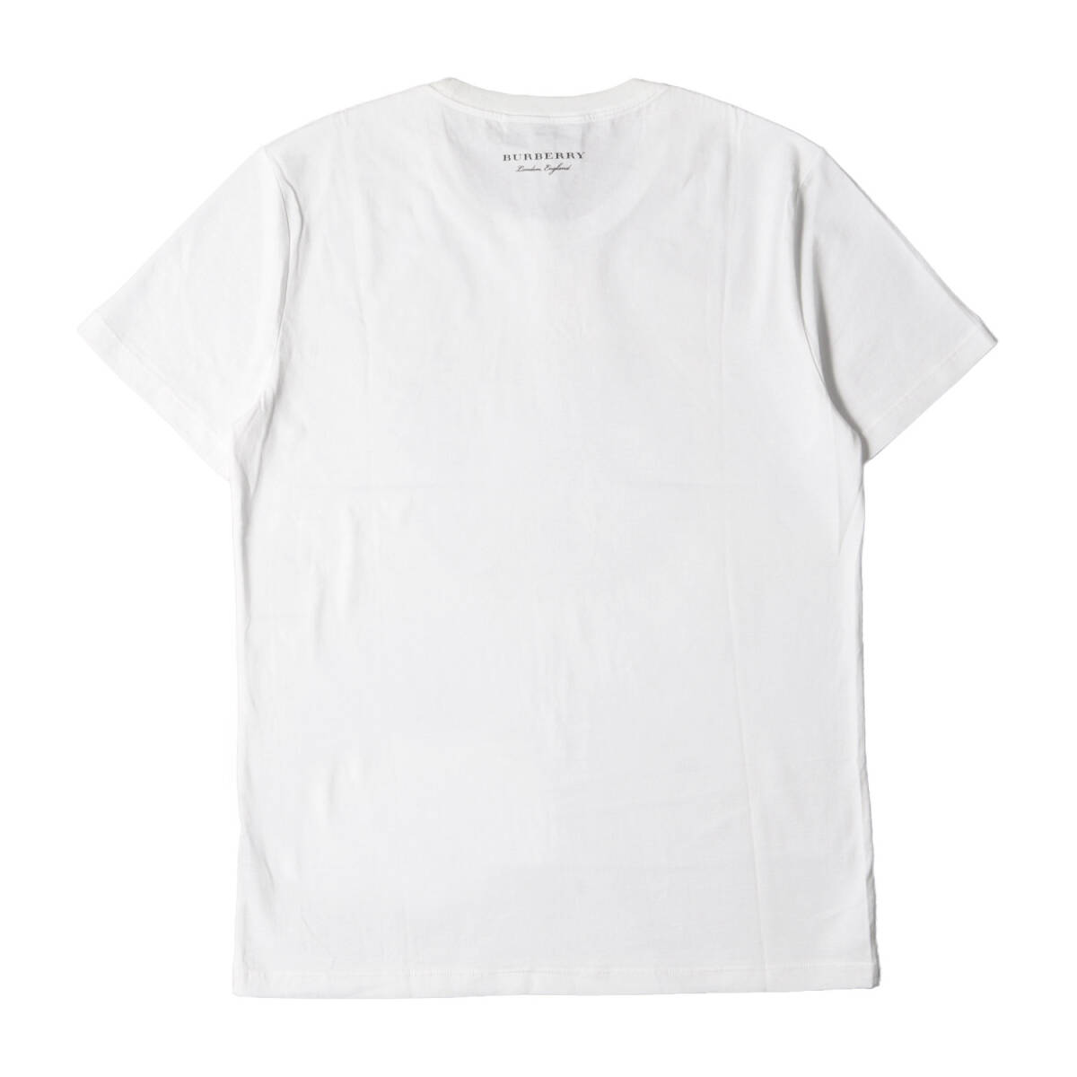 新品 BURBERRY バーバリー Tシャツ サイズ:M フロント グラフィック プリント クルーネック 半袖Tシャツ ホワイト 白 トップス カットソー_画像2