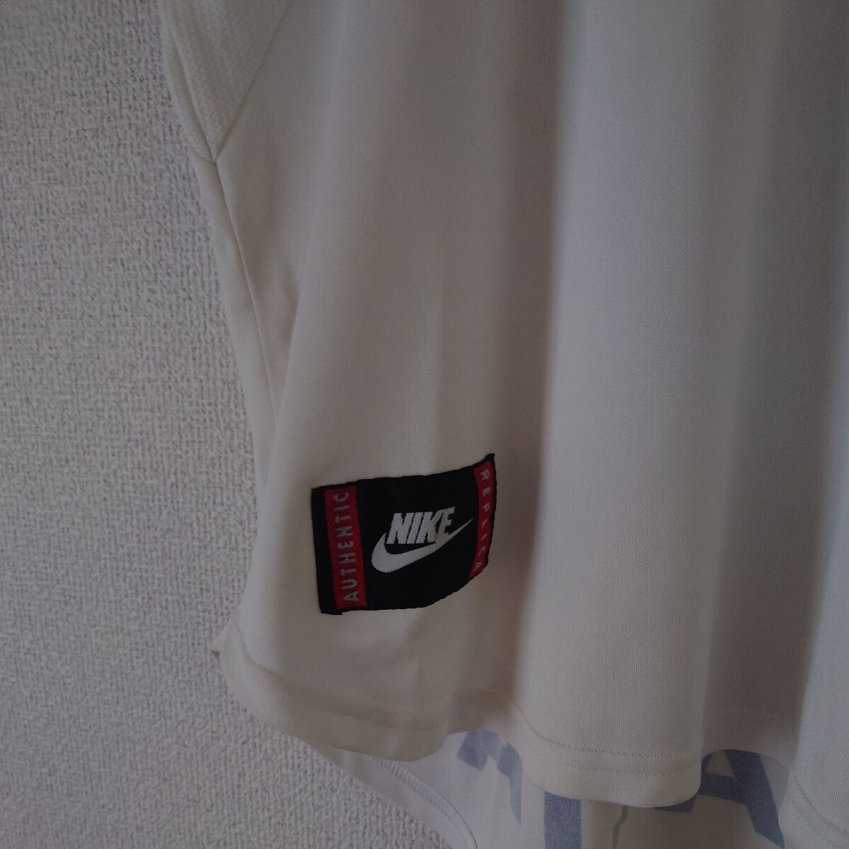 NIKE/ナイキ/イギリス製/サッカーイタリア代表96-97/アウェイ/レプリカユニフォーム/半袖ジャージトップス/ユーロ96着用モデル/Mの画像6