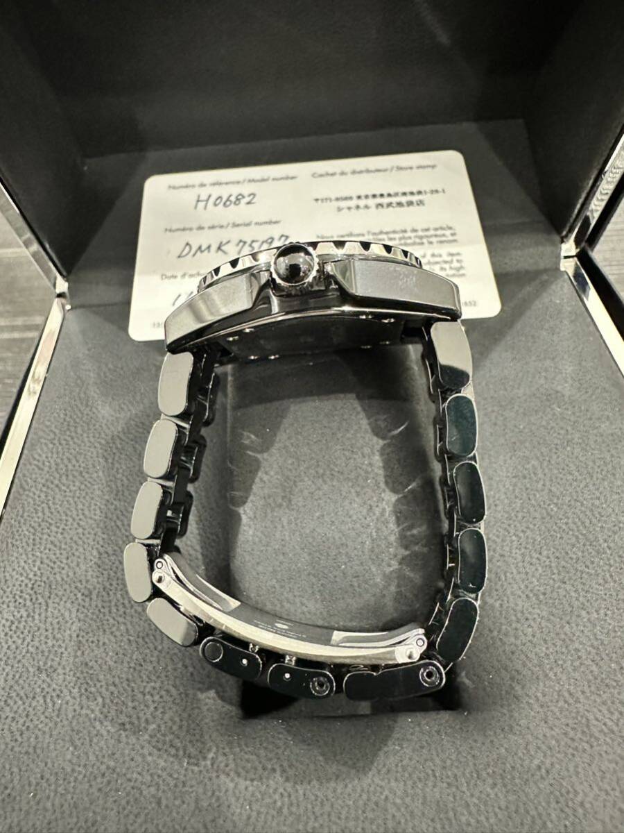 極上極美品 CHANEL J12 33ミリレディース腕時計 クオーツ H0682 シャネル西部池袋購入 純正正規品 1スタ 研磨済みの画像5