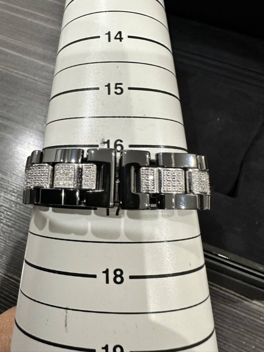  original diamond CHANEL J12 41 millimeter Chrono super high class full diamond men's wristwatch 9P diamond judgement document attached 1 start H 2419 Chanel 