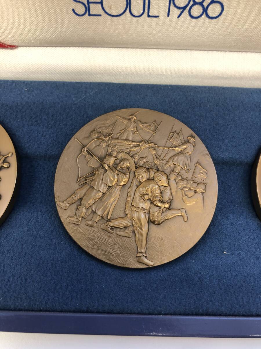 ソウルオリンピック 記念メダル 1986年 ケース付き コイン アンティークの画像3