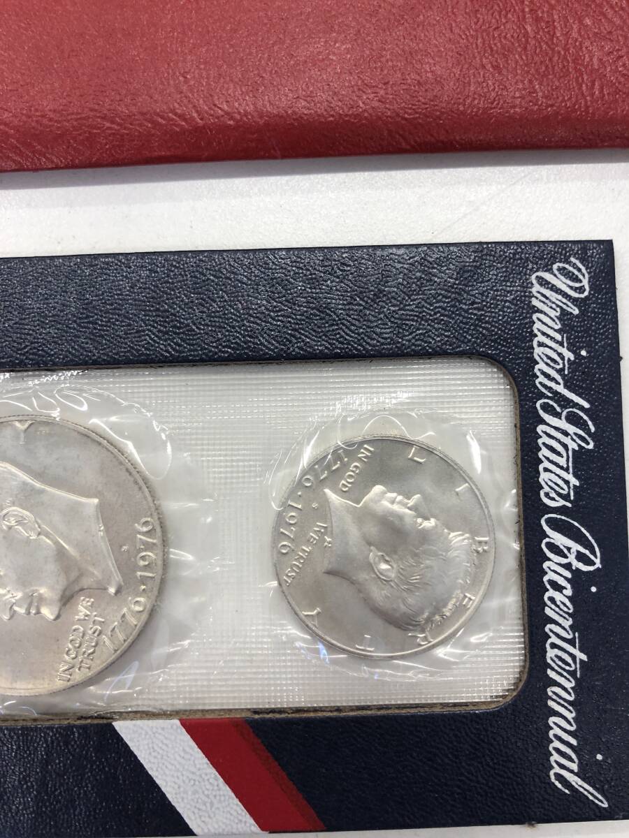 アメリカ建国200周年記念 銀貨セット 1ドル ハーフダラー 25セント リバティコイン 1776-1976 コイン アンティークの画像3