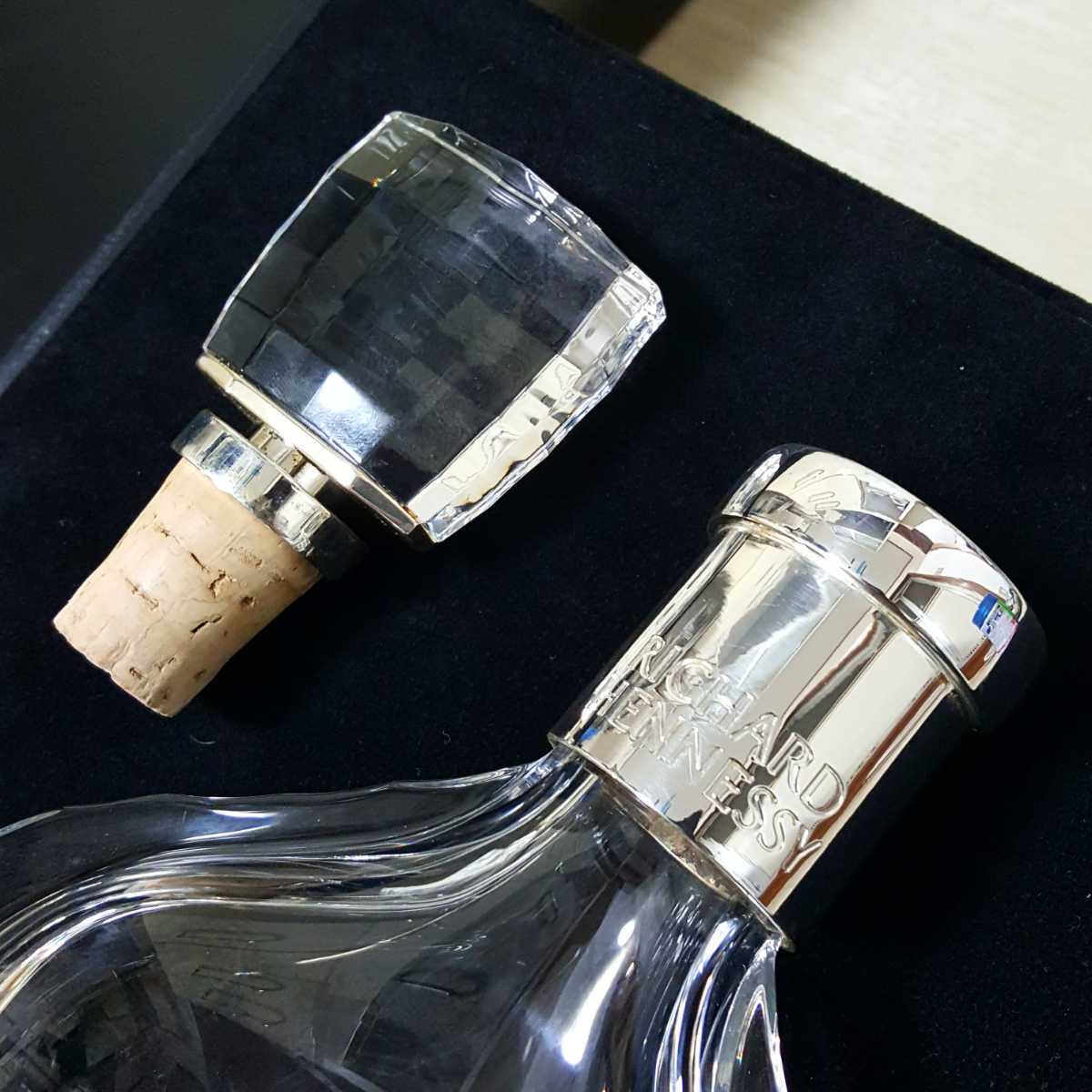 ヘネシー リシャール バカラ 空瓶 クリスタルボトル コルク栓 化粧箱付の画像5