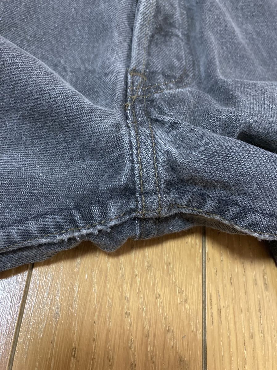 80s LEVIS 501 ブラック デニムパンツ W36 L34 リーバイス levi's 501-0658 先染め 黒 ビンテージ USA製_画像8