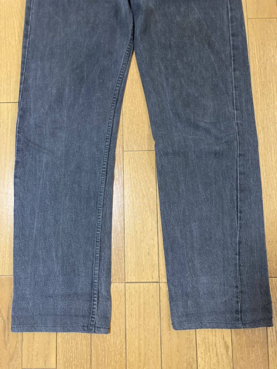 80s LEVIS 501 ブラック デニムパンツ W36 L34 リーバイス levi's 501-0658 先染め 黒 ビンテージ USA製_画像3