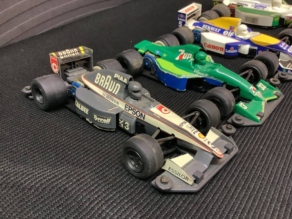 タミヤ ミニF-1 ウイリアムズ ロータス ブラバム ジョーダン 4台セット 長期保管現状品の画像2