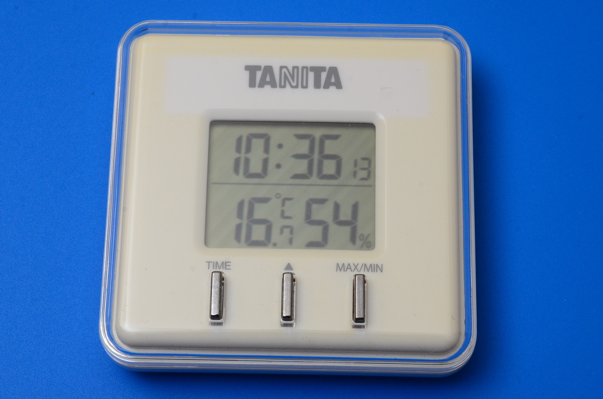 TANITA　TT-550 (検索： タニタ デジタル 時計 ホワイト 白 温湿度計 温度計 湿度計 TT - 550 )_画像1