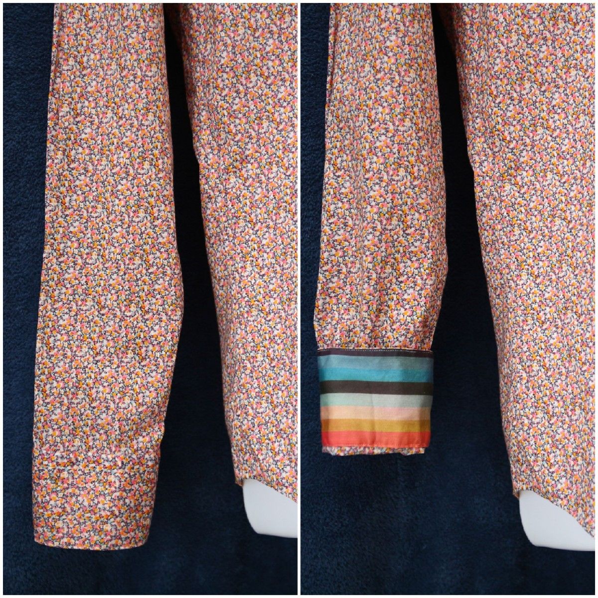 【美品】Paul Smith 薄手花柄シャツ メンズM