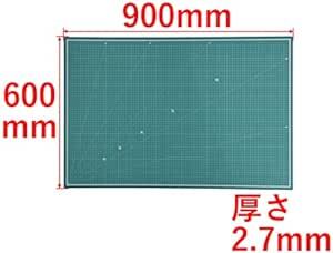 高儀(Takagi) カッターマット グリーン A1 約900×600mm M&M【両面使用可能で便利な10mm方眼&角度目盛付】の画像4