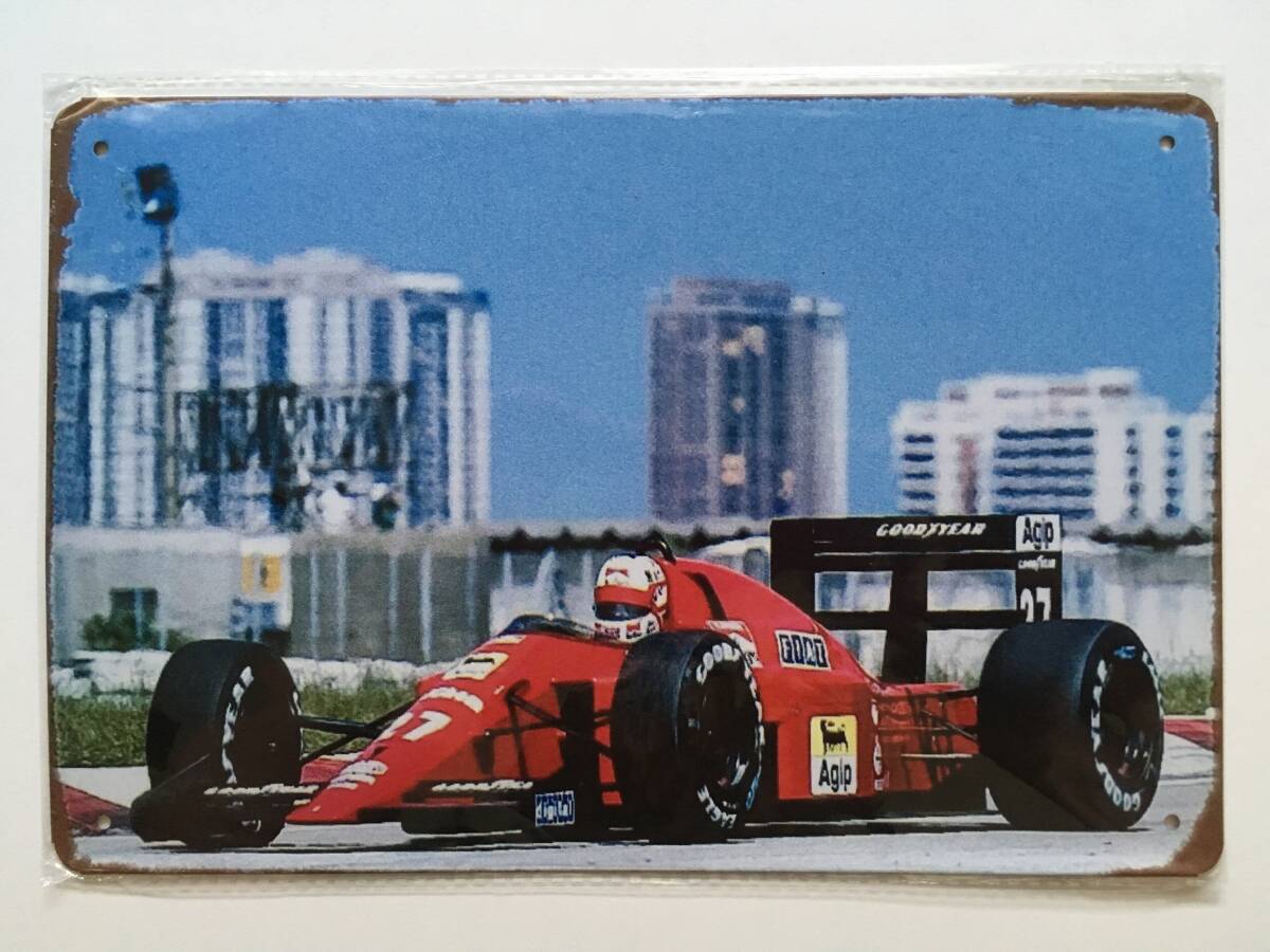 ブリキ看板20×30cm Ferrari フェラーリ アメリカンガレージ看板 インテリア・アンティーク雑貨★TINサイン★_画像1