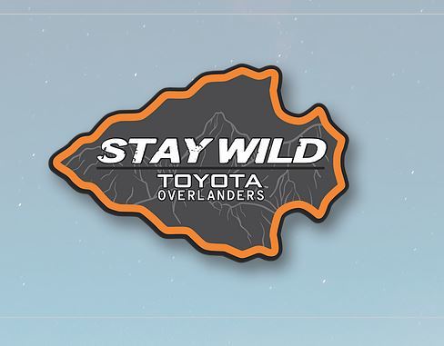 Toyota Overlanders  WILD ステッカー トヨタオーバーランダーズ ランクル ハイラックス タコマ タンドラ fjクルーザー rav4の画像2