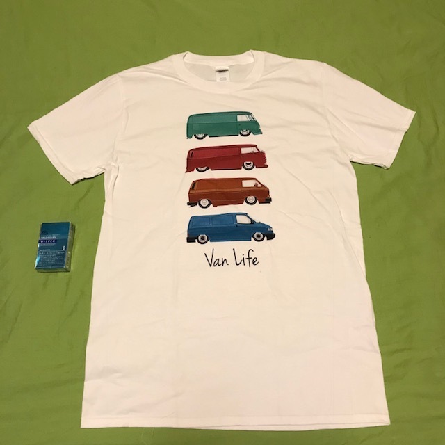 RUBADUBlaba Dub VW T-shirt L size * type 2* Volkswagen ka label Vanagon air cooling 