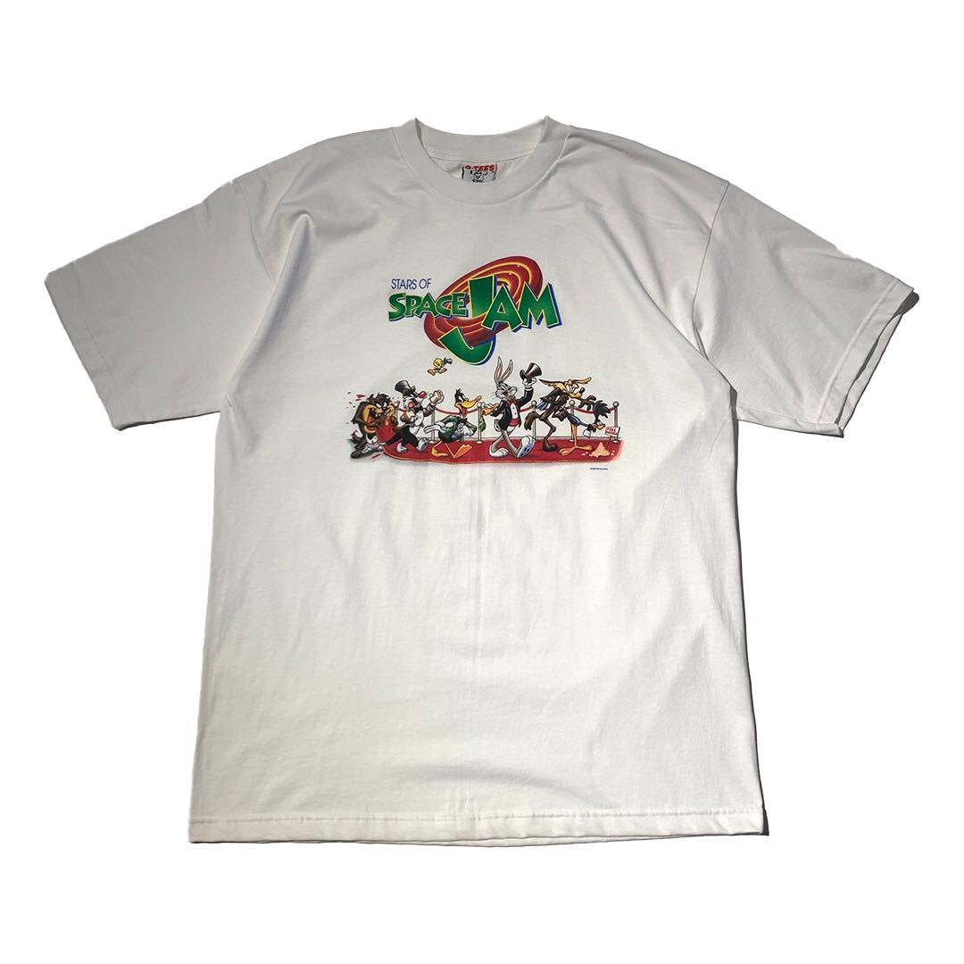 【Dead Stock】 90s ビンテージ Q-TEES ボディ SPACE JAM プリント Tシャツ スペースジャム バックスバニー マイケルジョーダン 1990年代_画像2