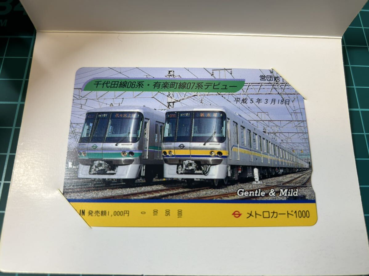 交通営団 メトロカード 未使用品 鉄道関連セット 鉄道 乗車券 切符 きっぷの画像3
