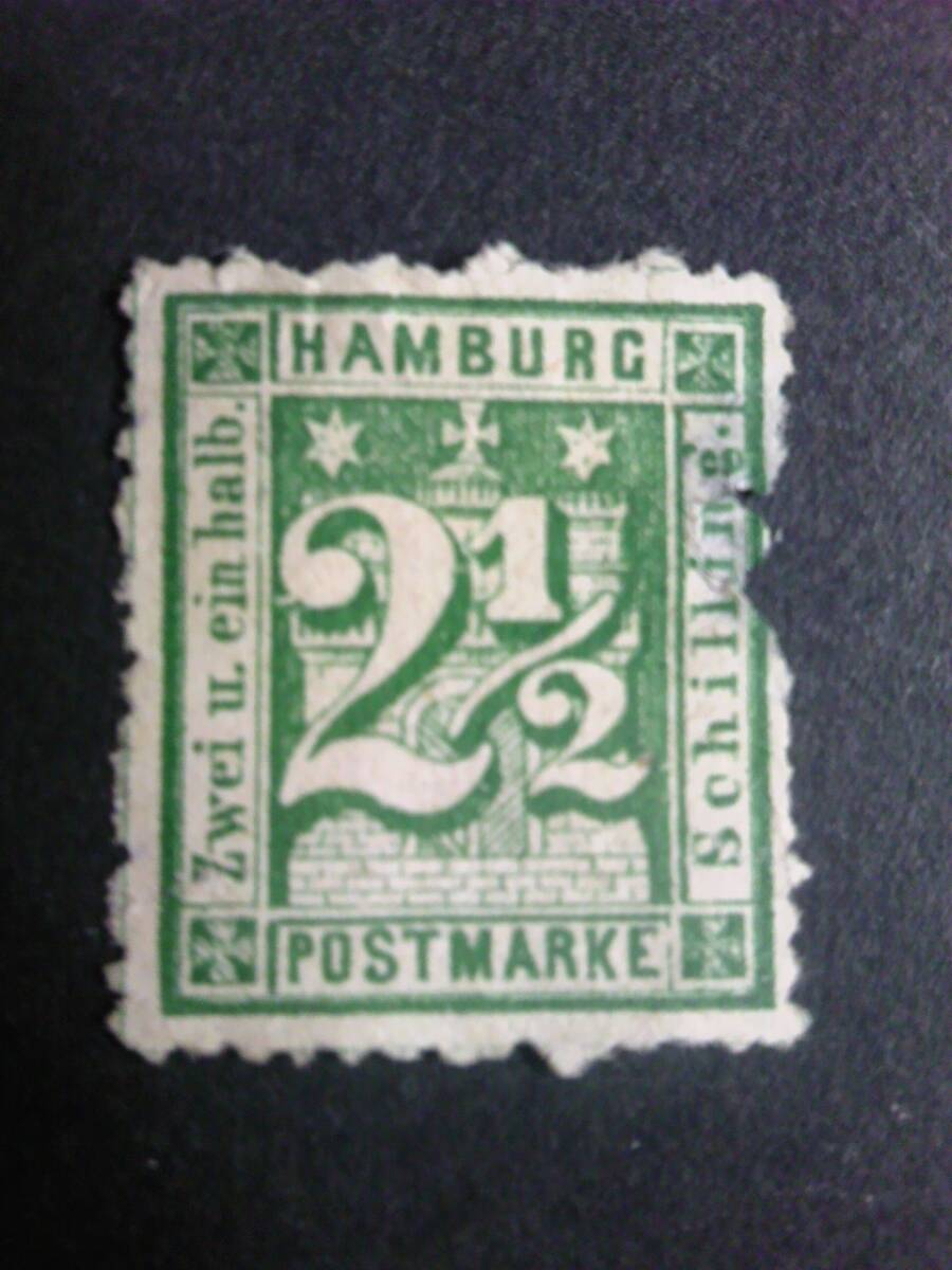 ハンブルグ　紋章 ドイツ統一前 1864~65 sc#23_画像2