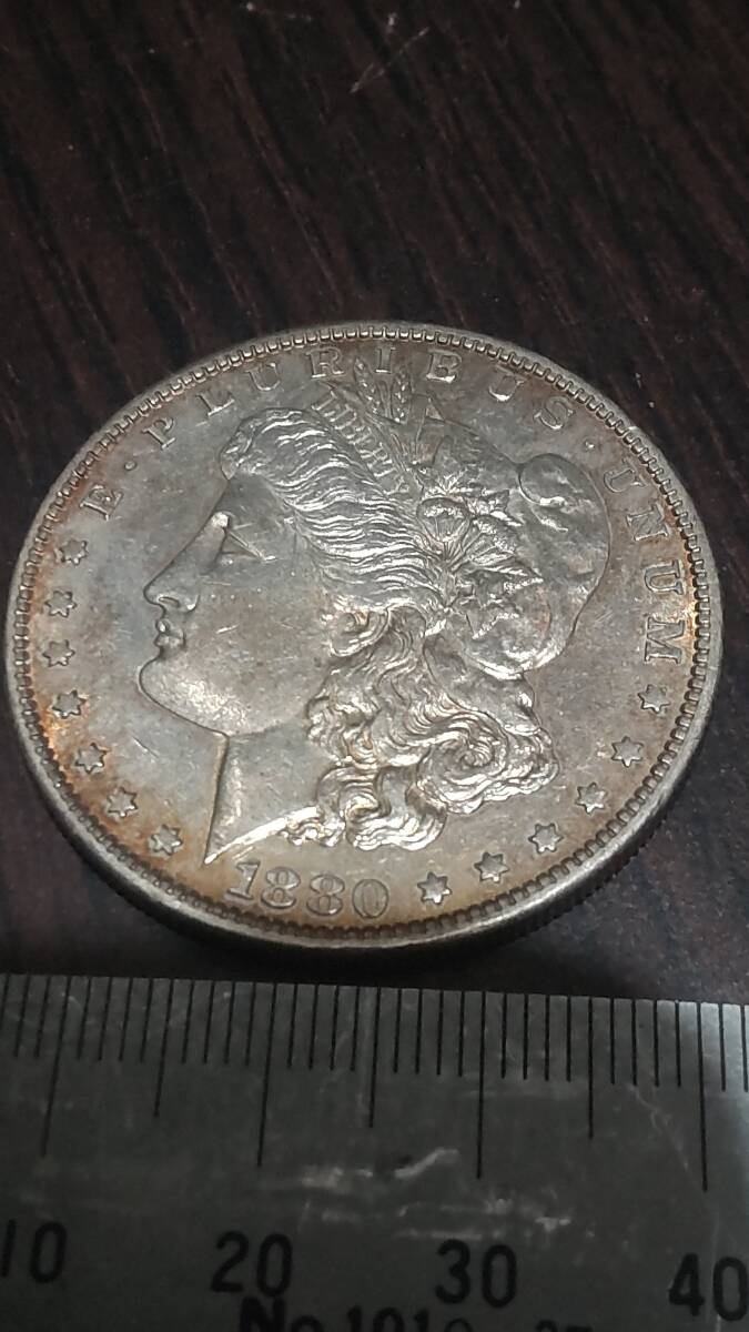硬貨 アメリカ モルガンダラー 1880年 27ｇの画像2