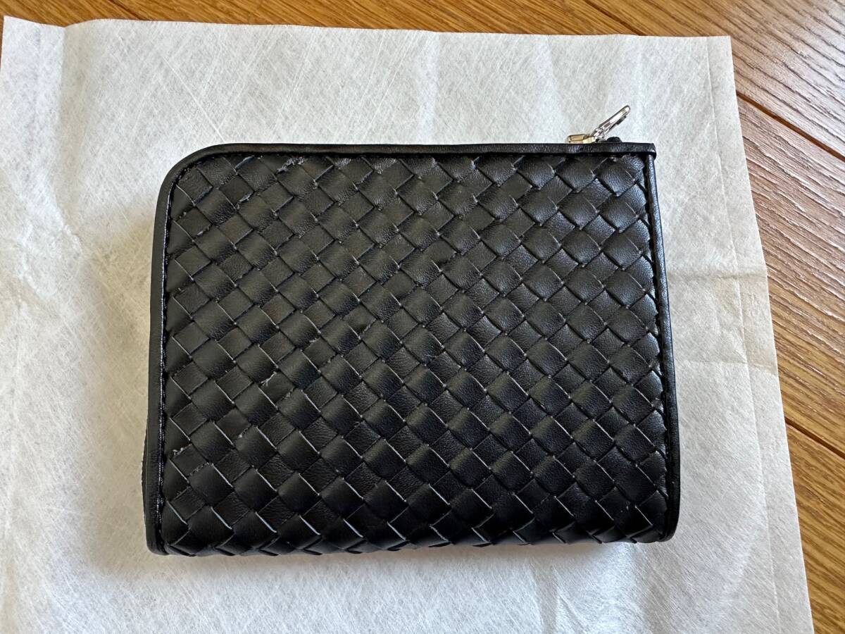 2024春夏　牛革　財布　LEATHER MESH L-SHAPED FASTENER WALLET　ブラック　ネイバーフッド　NEIGHBORHOOD　241MVNH-AC01_画像5