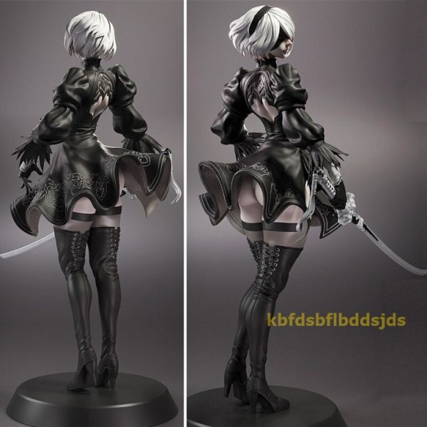 32cm 2B 振り向きver ニーア・オートマタ 樹脂 レジン ガレキ ガレージキット 3D 未塗装 未組立_画像1