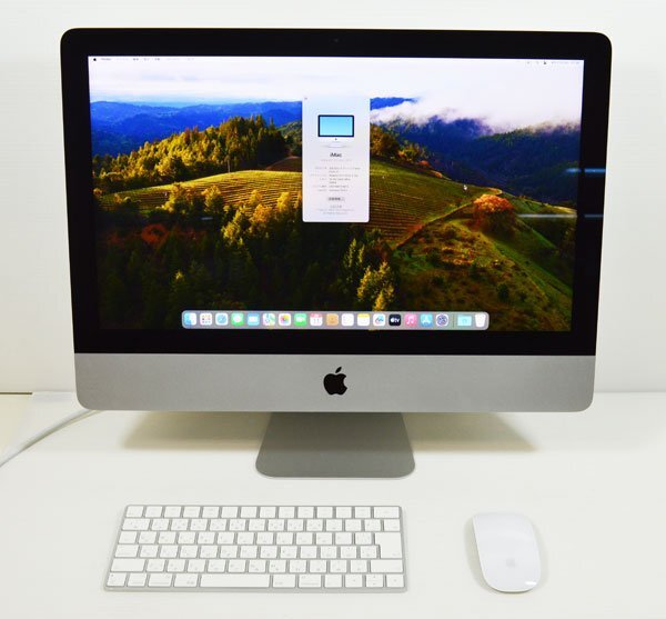 A0411 美品 Apple iMac A2116 Retina 4K 21.5 inch 2019 EMC 3195 第8世代 Core i3 8100 3.60GHz 16GB 1TB Fusion Drive Radeon Pro 555X 2の画像2