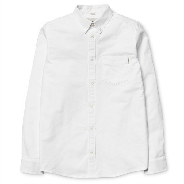 美品 Carhartt WIP L/S Rogers Shirt Sサイズ 長袖 ロジャース シャツ オックスフォード White ホワイト カーハート ワークインプログレス_参考写真