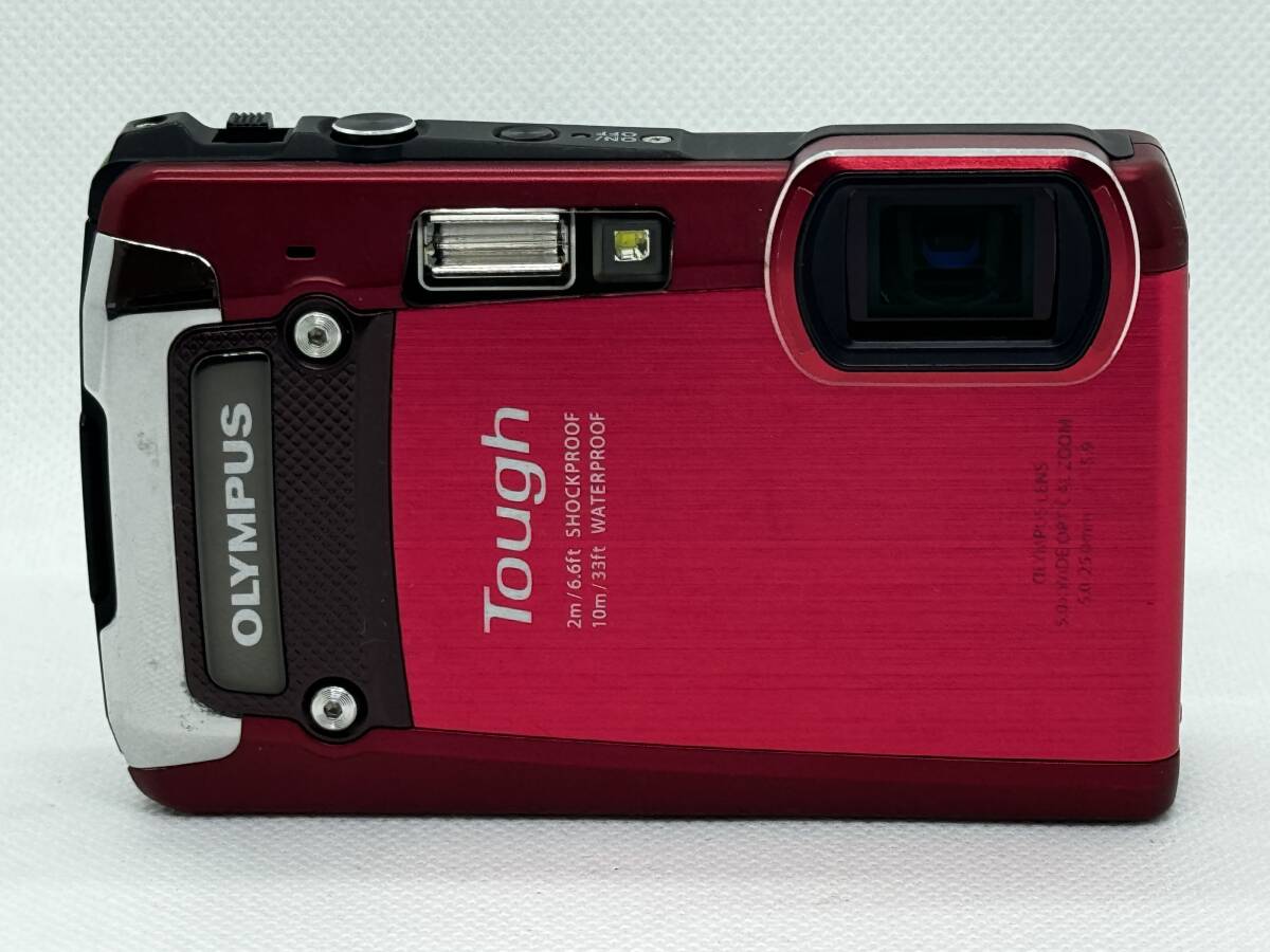 動作確認済み OLYMPUS デジタルカメラ Tough TG-820 レッド 防水プロテクター付き オリンパス 即決の画像3