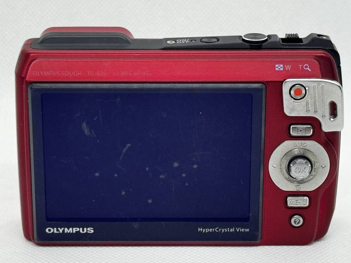 動作確認済み OLYMPUS デジタルカメラ Tough TG-820 レッド 防水プロテクター付き オリンパス 即決の画像5