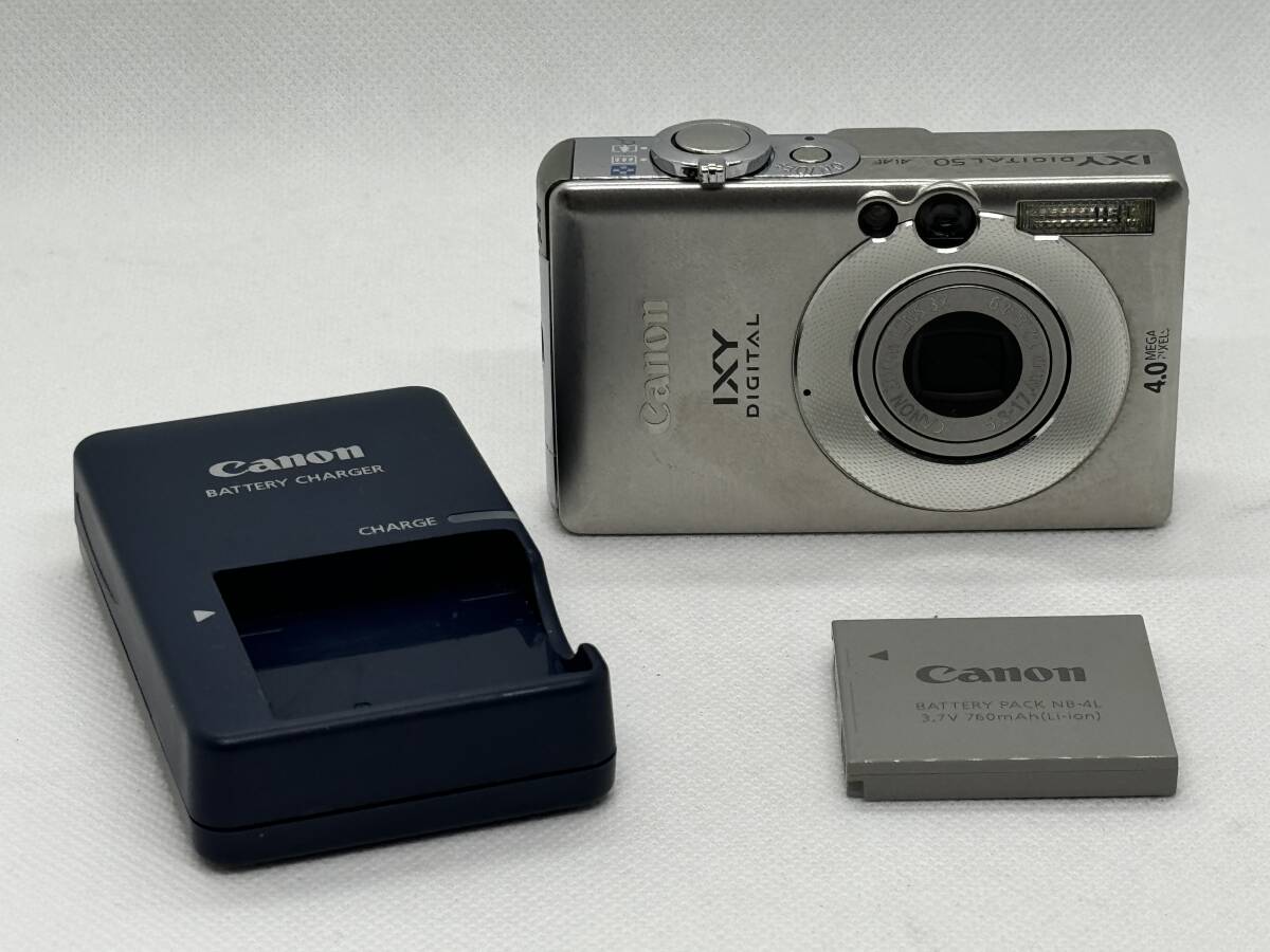 動作確認済み Canon キヤノン デジタルカメラ IXY DIGITAL 50 即決