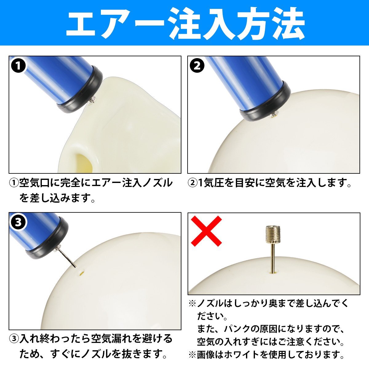 【送料無料】[3個セット] 涙型 ボートフェンダー 橙/黒 Φ380mm×300mm [オレンジ] ブイ 浮き しずく型 ボート 船 エアー ガード ヨットの画像3