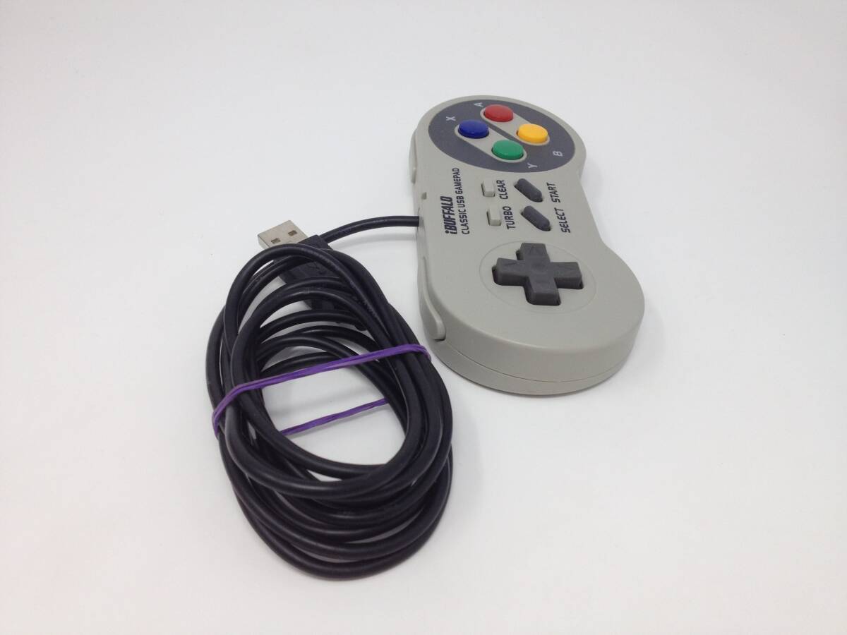 iBUFFALO CLASIC USB GAMEPAD BSGP810 シリーズ（ スーパーファミコン スーファミ 風 バッファロー USBゲームパッド コントローラ レトロ )の画像5