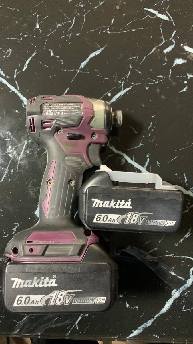 中古品 ★ マキタ 18V充電式インパクトドライバ TD173D 本体+純正18Vバッテリー BL1860 ★ makita_画像6