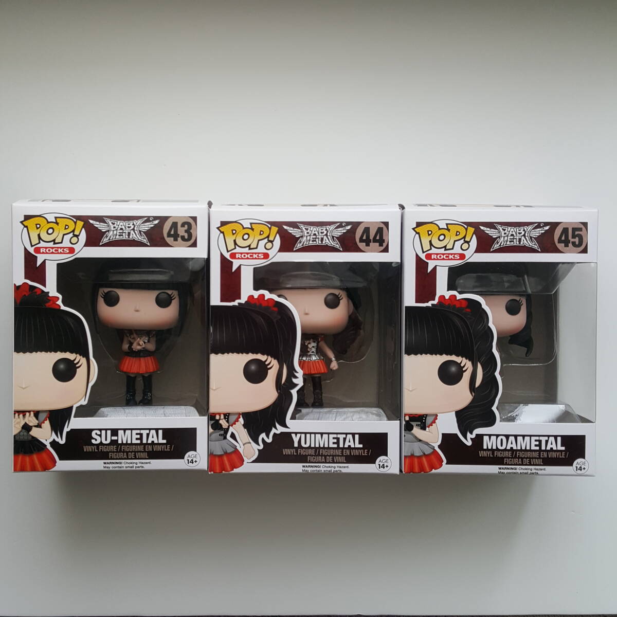 BABYMETAL【Funko POP! ROCKS】フィギュア3体 と 【Funko POP! TEES 】MEN's Tシャツ Mサイズの画像1