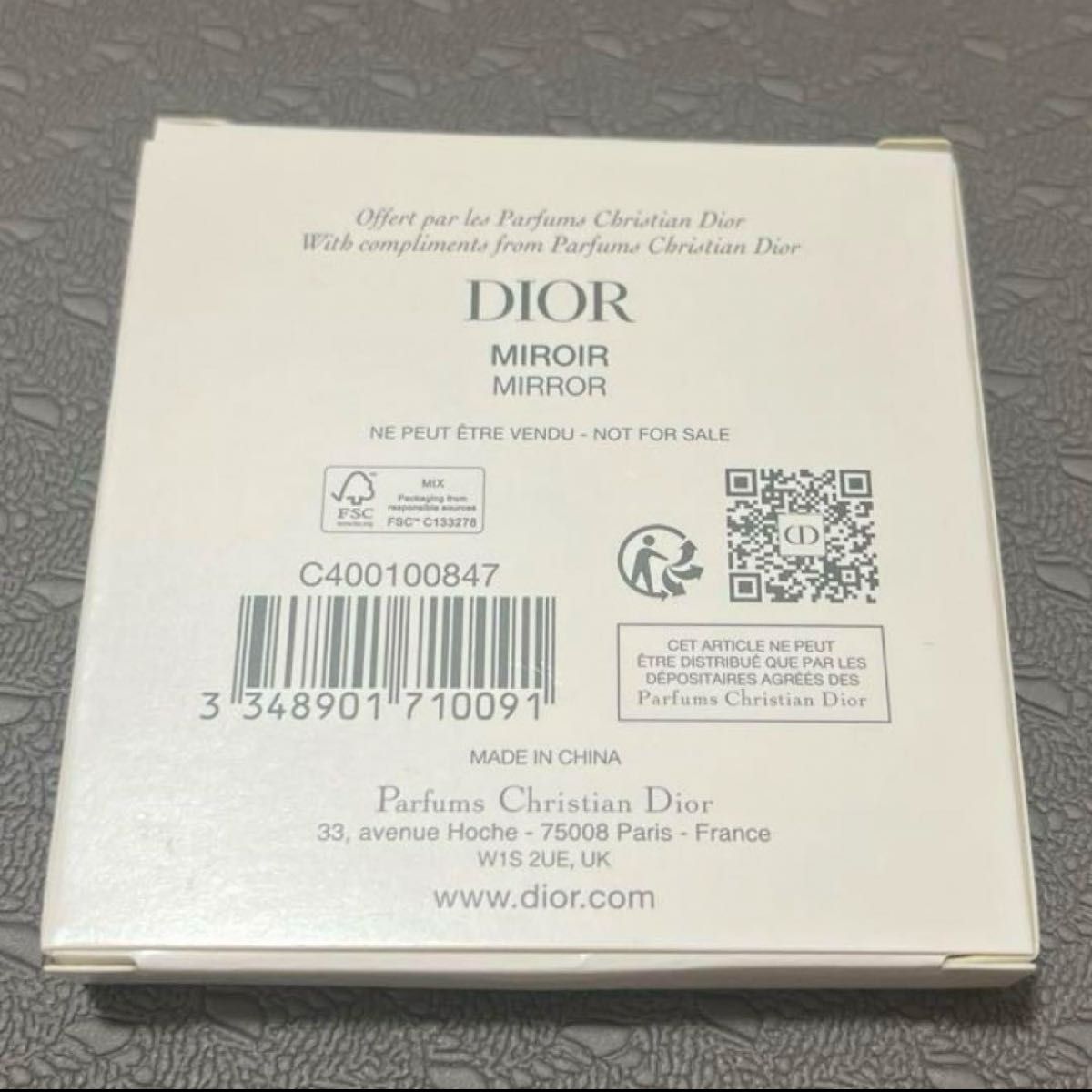 ディオール  Dior ノベルティ　ミラー