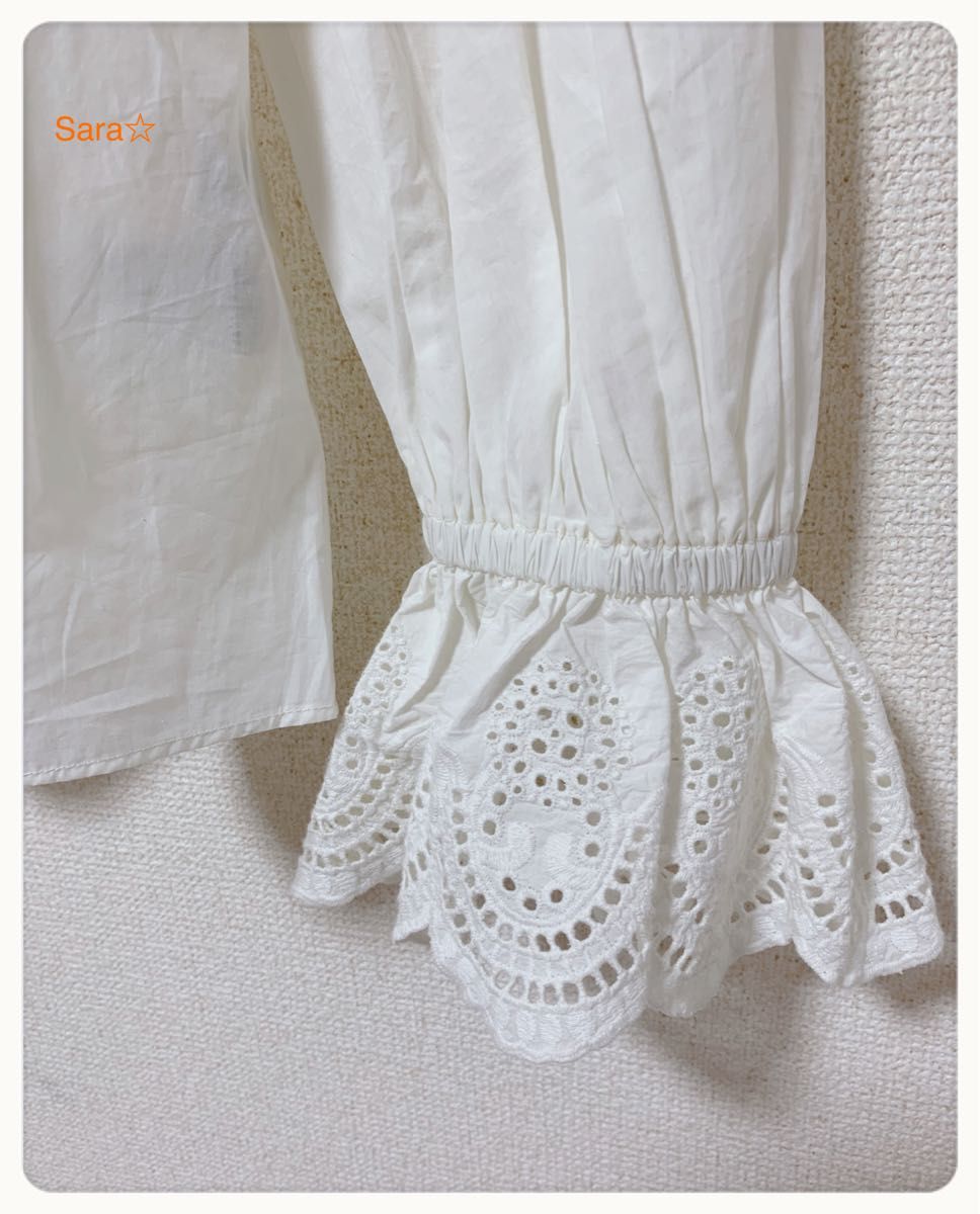 SLOBE IENA（スローブイエナ）の「ピンタックレースブラウス