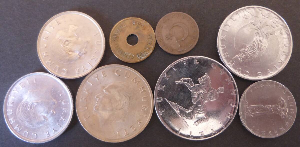 トルコ (Turky) 旧貨幣 １９４８年～１９８８年 硬貨 １８種、１８枚 送料無料の画像2