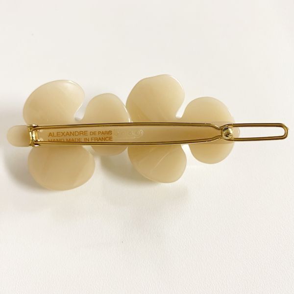 [ domestic general merchandise shop buy * beautiful goods ]ALEXANDRE DE PARIS turtle rear ball pin beige barrette pearl arek Sand rudu Paris 