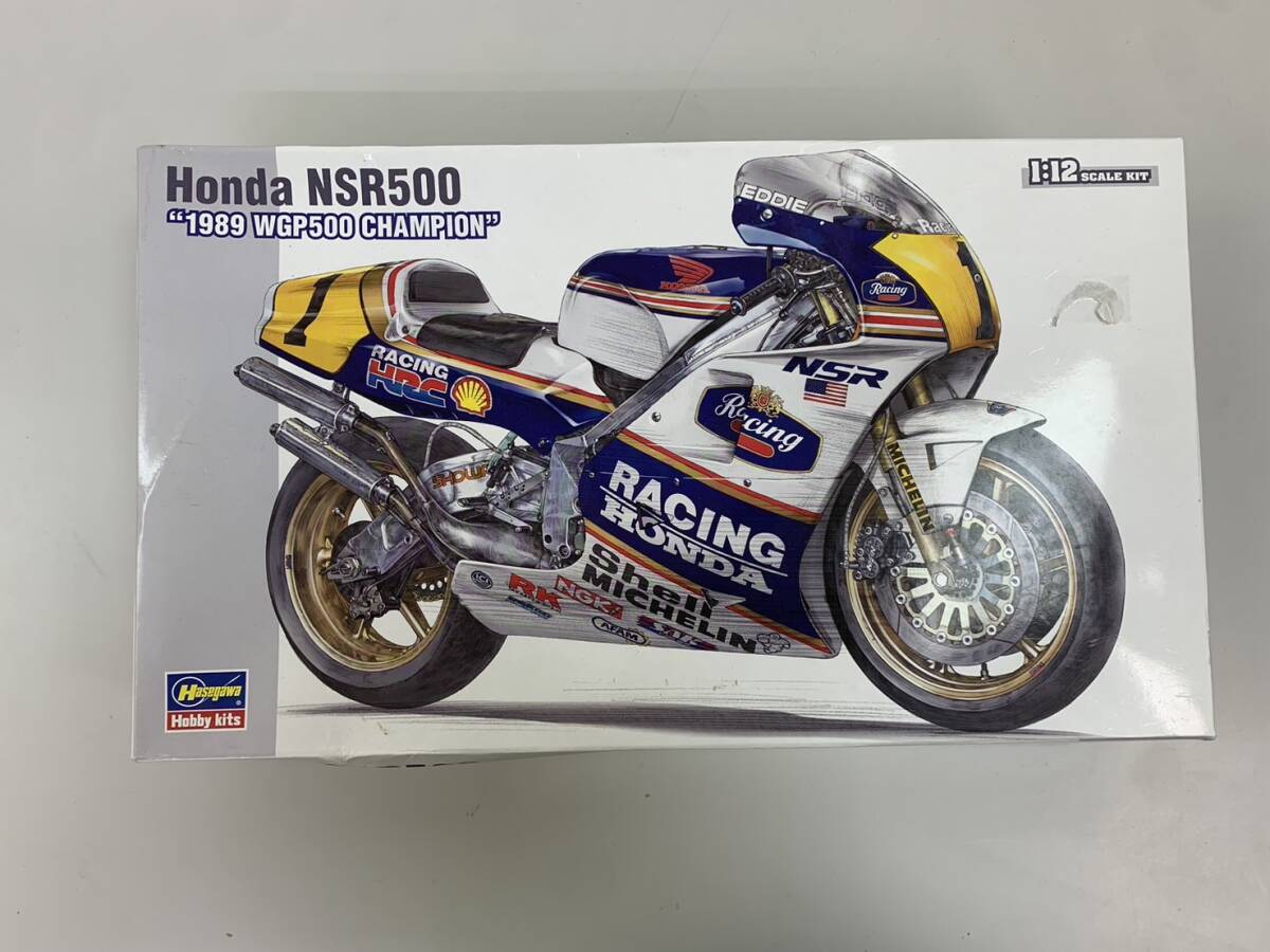 240424B ハセガワ HONDA NSR500 1989 WGP500 チャンピオン ロスマンズデカール付き 箱あり おもちゃ 玩具 プラモデル バイク オートバイ 