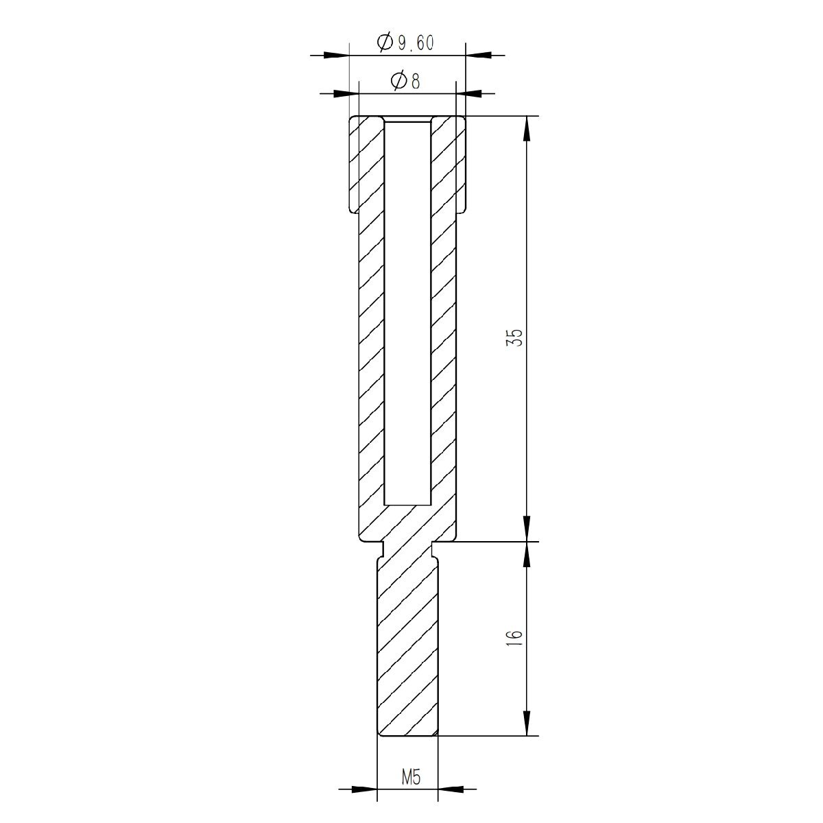 TB101-超軽量化設計鏡筒バンド用M5つまみねじ4本セット クリックポスト送料一律185円_画像3