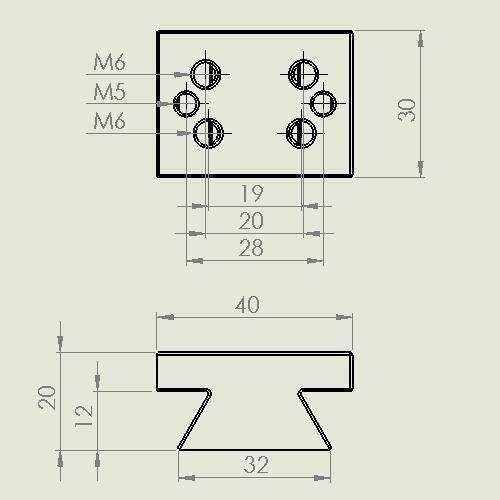 FG308-マルチVIXEN規格ファインダー脚座 タカハシ対応可能 クリックポスト送料一律185円の画像3