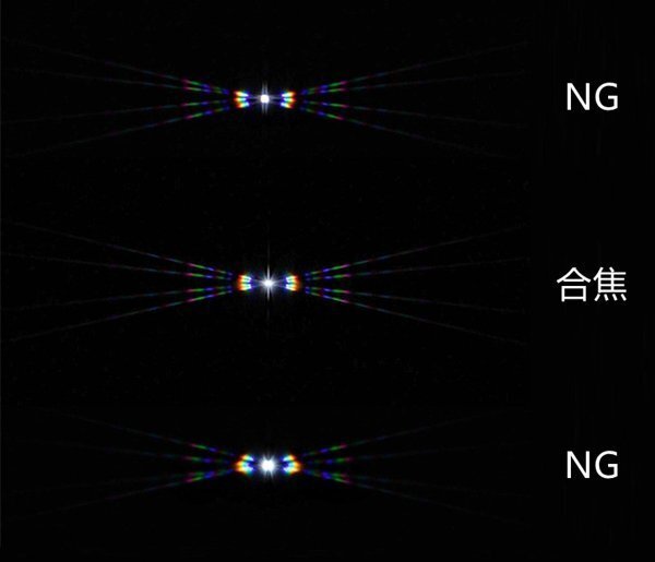 TP205-新型高精度ダブルライン 直径185-250mm対応 アルミ合金製バーティノフマスク ゆうパック送料一律700円_合焦イメージ