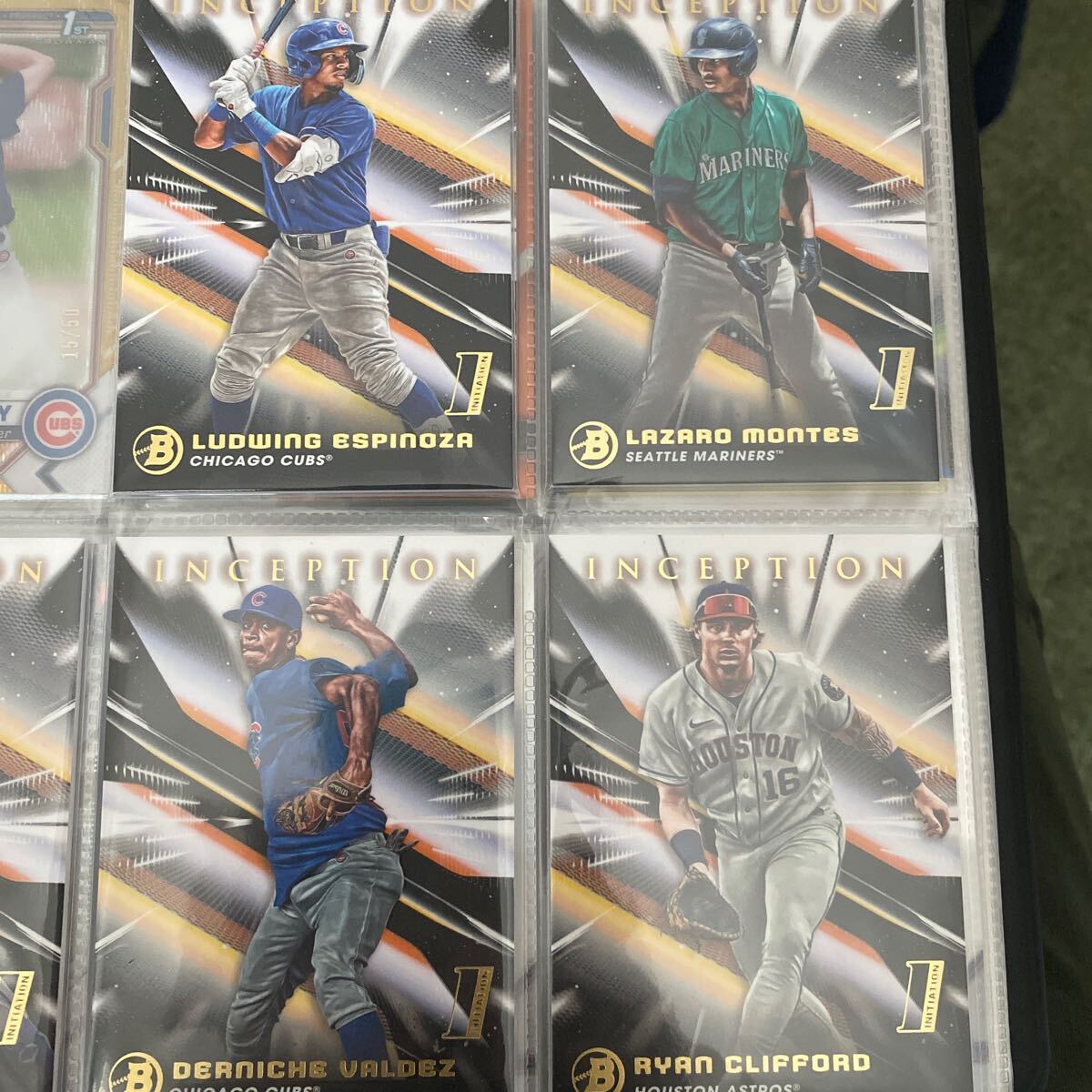 2023 MLB topps bowman panini inception baseball パラレルカード4枚セット_画像1