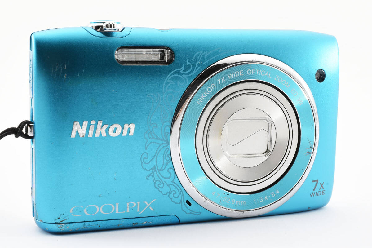 ★☆【外観美品！】 #2120931 370 Nikon COOLPIX S3500 4.7-32.9mm 1:3.4-6.4 コンパクトデジタルカメラ☆★_画像3