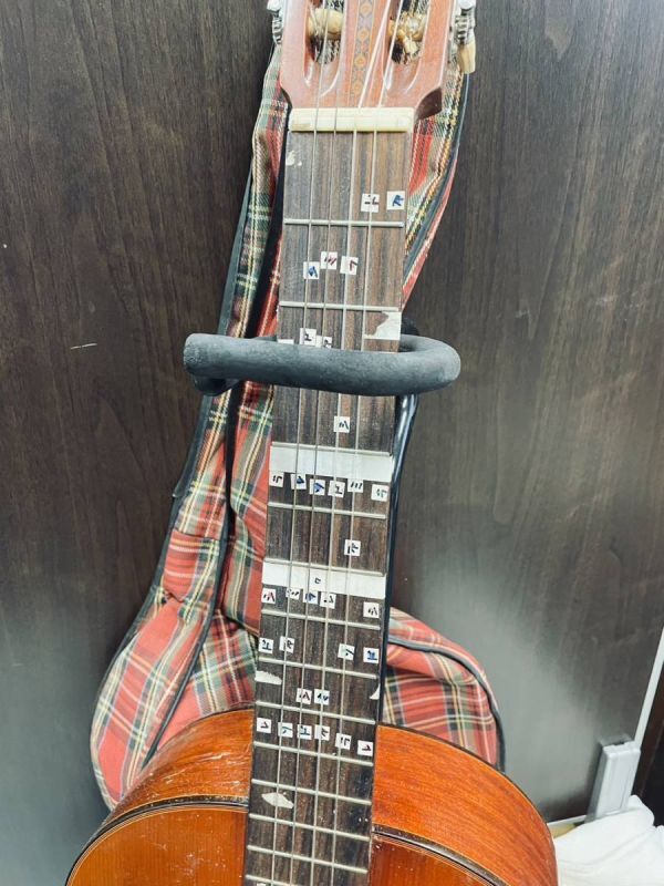 安部保夫　Abe Gut 65A　ガットギター　クラシックギター　現状品　音楽　楽器　弦楽器　ギター_画像3