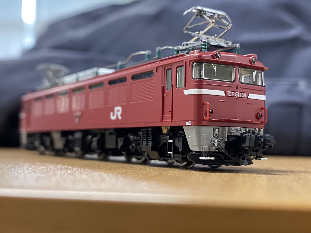 〈加工品〉TOMIX 7173 JR EF81形電気機関車(JR東日本仕様・双頭形連結器付)_画像1