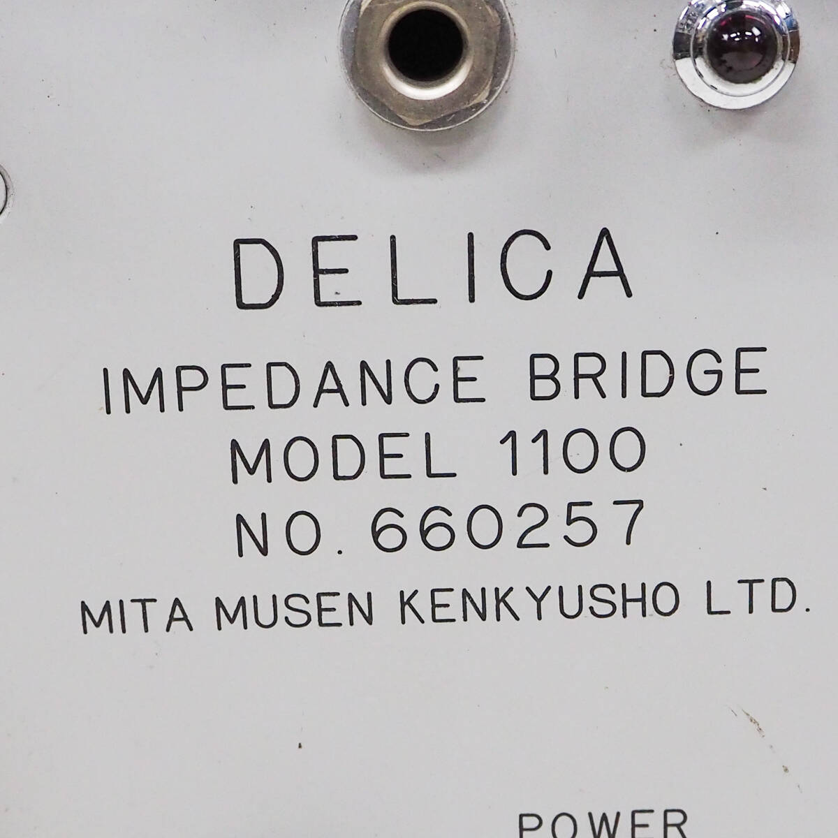 【ジャンク】三田無線研究所 DELICA デリカ IMPEDANCE BRIDGE インピーダンスブリッジ MODEL 1100 K5076の画像9