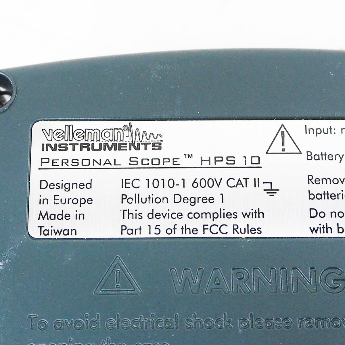 Velleman ベルマン パーソナルオシロスコープ HPS10 パーソナルスコープ 電気測定器 K5106_画像9