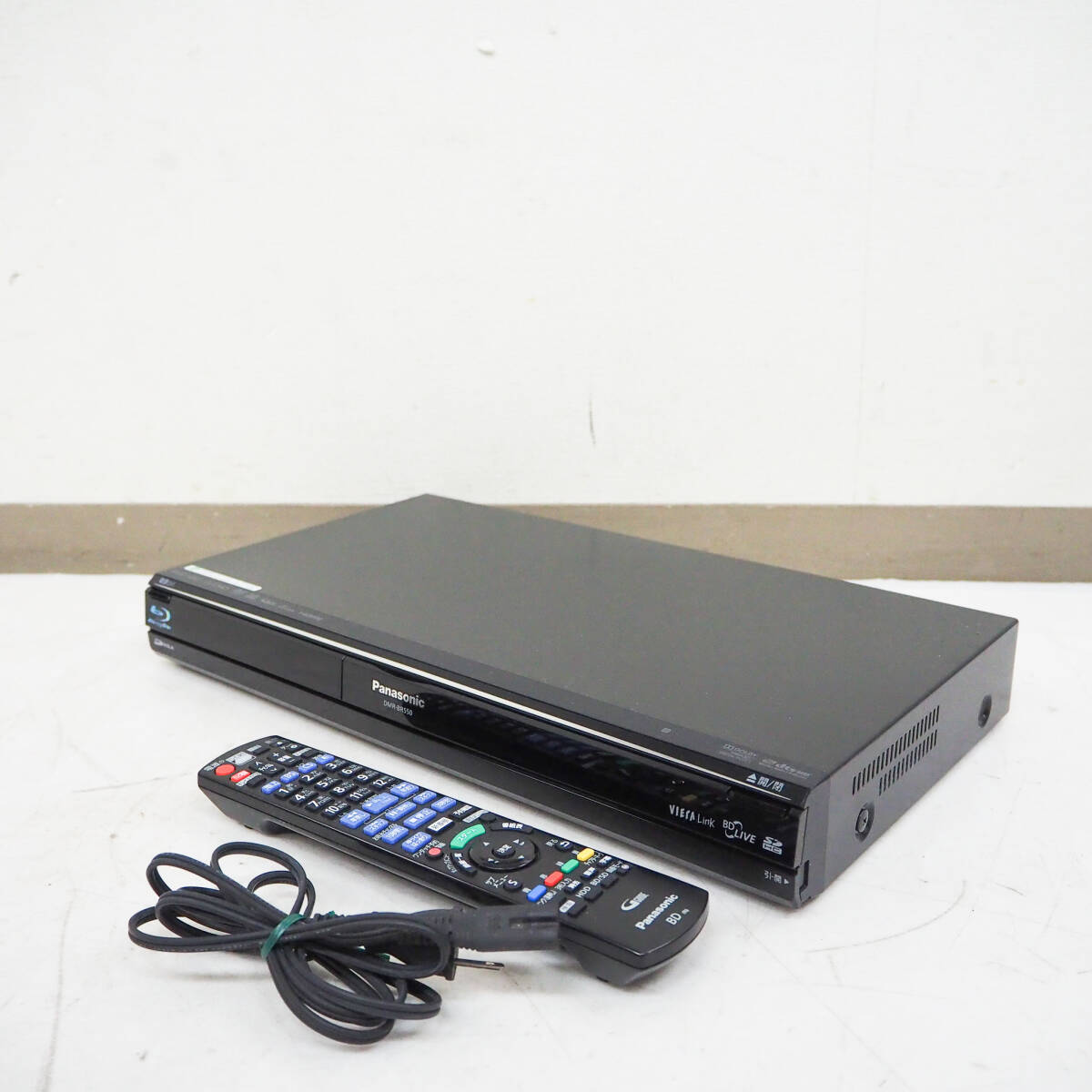 2009年製 Panasonic パナソニック HDD搭載ハイビジョンブルーレイレコーダー DMR-BR550 250GB Blu-ray K5172_画像1