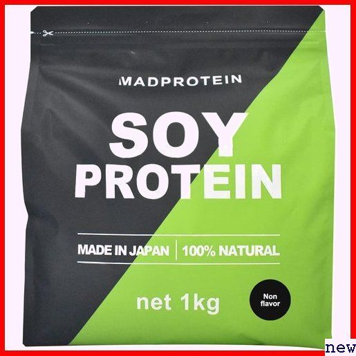 新品◆ MAD 1kg 植物性プロテイン 無添加 大豆 国内加工 バー ソイプロテ マッドプロテイン PROTEIN 386の画像1