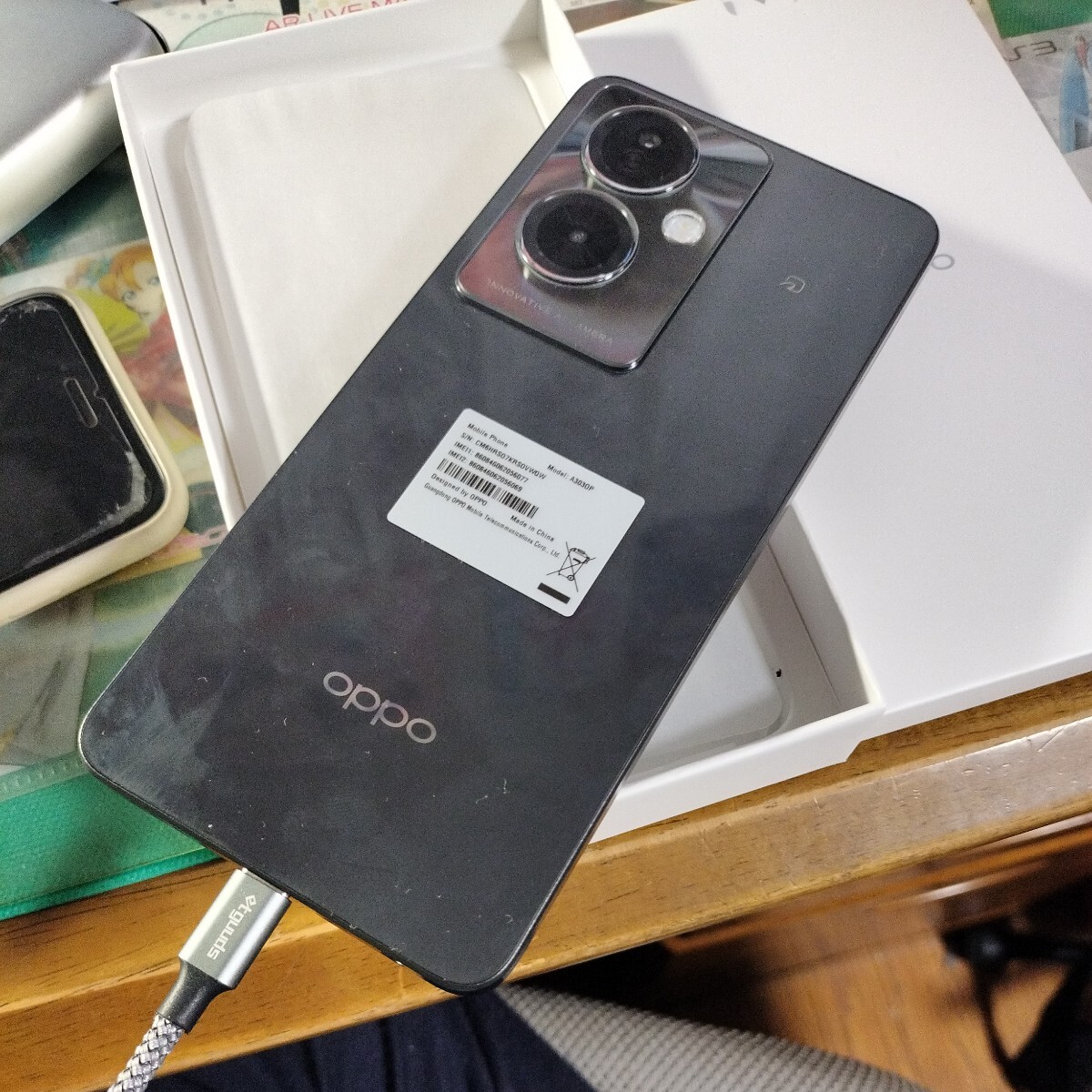 【新品】A303OP ワイモバイル版 Oppo A79 5G 4GB/128GB ミステリーブラックの画像3