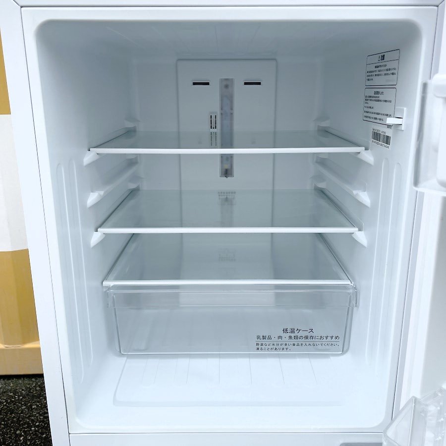 2020年製■Hisense 冷蔵庫【130L】 自動霜取り HR-D1302 ハイセンス 2ドア冷凍冷蔵庫 ホワイト_画像3