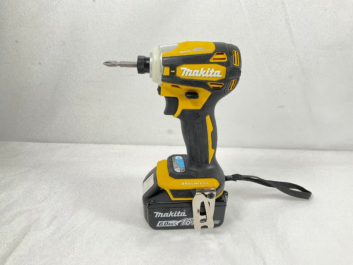 ★MAKITA マキタ インパクトドライバー TD172DGX FY イエロー 18V 6.0Ah 中古 1円スタート★の画像2